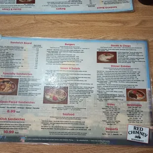 Grimy menu