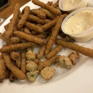 Appetizer of Fried Green Beans &amp; Okra