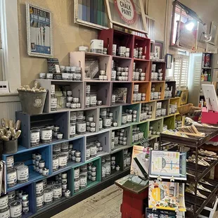 Annie Sloan chalk paint section