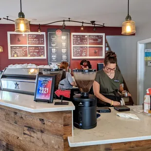 Later on in the morning, most of the treats were gone. However, I was still able to treat myself to a delicious cup of coffee.