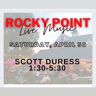 Live music every weekend.