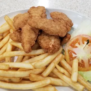 Chicken Fingers Deluxe Platter.