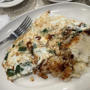 Florentine Omelette with egg whites