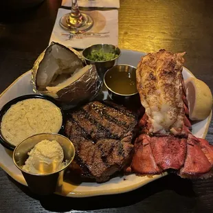 Steak and Lobster Tail