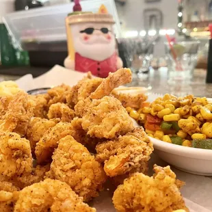 a plate of fried food