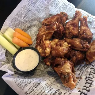 Raspberry Chipotle Wings