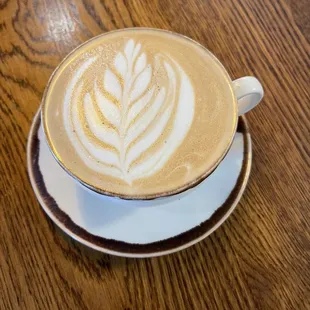 Can't remember the name but a toffee nut latte with white chocolate.