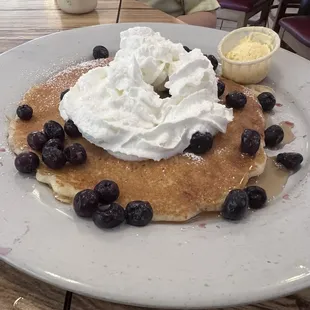 Blueberry pancakes