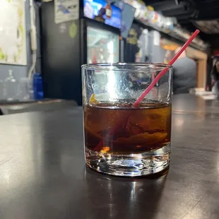 Chocolate Malt Bourbon old fashion