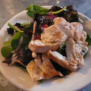 Half House salad with chicken