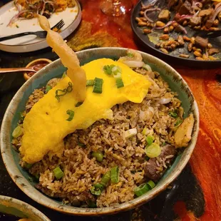 Arroz chaudlfa. Combo, all protein.