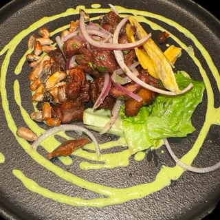 Pork Chicharron Acevichado