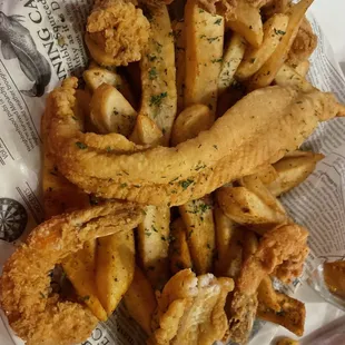 Shrimp and Catfish Platter