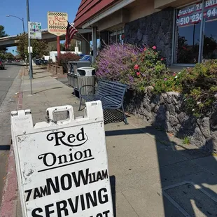 a sign for a restaurant