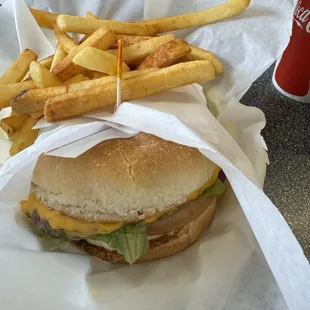 Cheeseburger and Fries