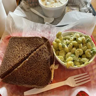 The Four Way Stop on Rye &amp; Pesto Pasta Salad
