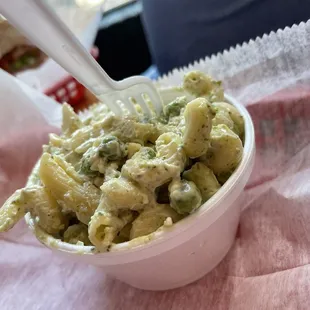 Pesto pasta salad
