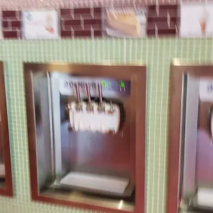 two ice cream machines