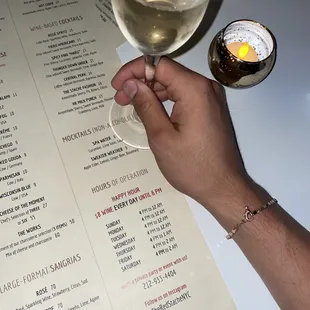 a person holding a glass of wine