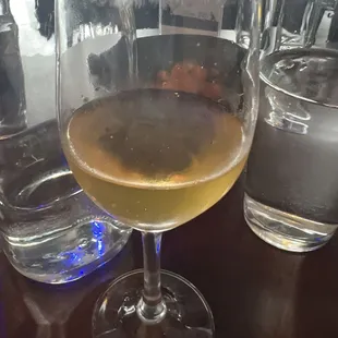 High quality glass of organic orange wine from Oakland!