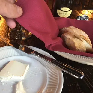 Fresh sourdough house made butter