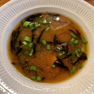 Miso Soup - darker than most (a dash too much soy sauce) but still yummy