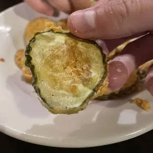 Salty pickle crisp without pickle taste - just salt.