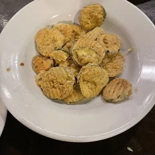 Very very dry fried pickles - horribly salty