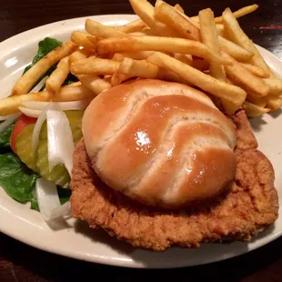 Fried Pork Tenderloin Sandwich