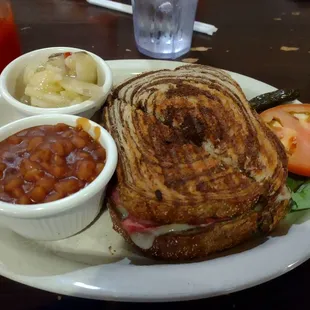 Corned Beef & Swiss Panini