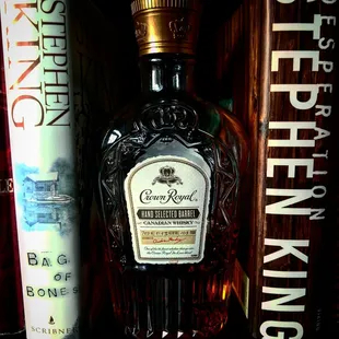 a bottle of crown royal