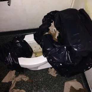 Men's bathroom....never going back. Clean up your bar!