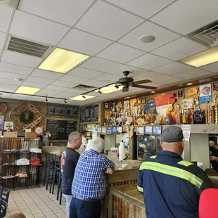 Inside restaurant