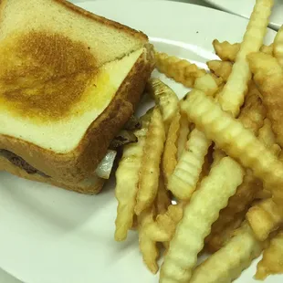 Patty melt plate