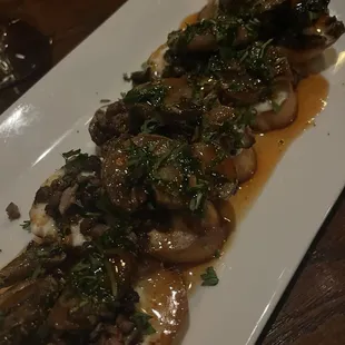 Black and bleu appetizer