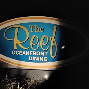 The restaurant sign