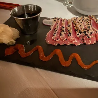 Herb crusted seared tuna