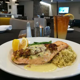 The Refinery is located in the Embassy Suites Brea. I had the pleasure of eating in the restaurant. The food is great.