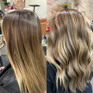 Before and after freshened up highlights.