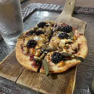 Black and Blue Flatbread