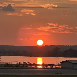 Sunset on Grand Lake Oklahoma.