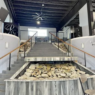 Part of the inside - lots of seating!