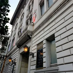 the front of the building