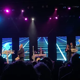 Vapor wave aesthetic at the Human League show