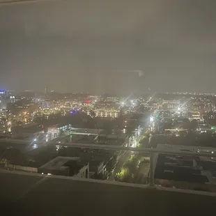 The view at night is gorgeous