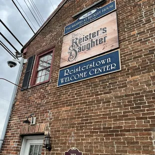 the front of the building