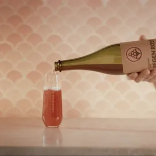 Glass of bubbly coming right up