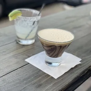 Margarita and espresso martini.