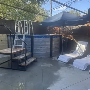 New cold plunge  I didn't do a cold dip today, but it's all set up and ready if you're ready