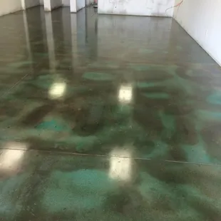 Stained floors